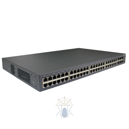 S3900-48T6X Коммутатор 48 GE TX ports, 6 10GE/GE SFP+ ports; 2 power slots with 1 hot-swap AC220V power supply; the cooling fan, 1U, 19-inch rack-mounted installation, 1 RJ45 console port фото 2