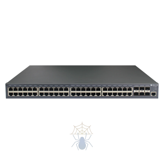 S3900-48T6X Коммутатор 48 GE TX ports, 6 10GE/GE SFP+ ports; 2 power slots with 1 hot-swap AC220V power supply; the cooling fan, 1U, 19-inch rack-mounted installation, 1 RJ45 console port фото