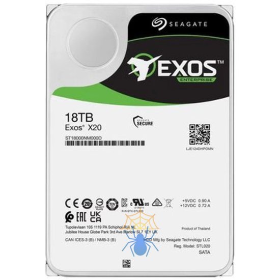 Жесткий диск HDD Seagate Exos X20 18TB SATA 7200 512e/4Kn 256MB фото