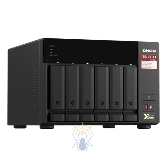 Сетевое хранилище Qnap TS-673A-8G, 6xSATA 2,5", 3,5", 2x1000Base-T, 2x2500Base-T, без дисков фото 2