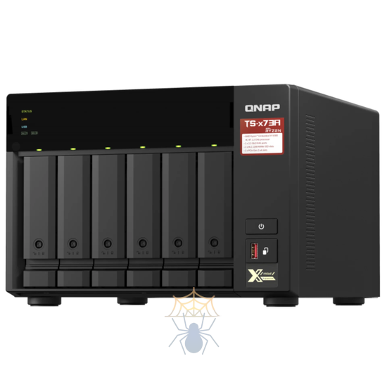 Сетевое хранилище Qnap TS-673A-8G, 6xSATA 2,5", 3,5", 2x1000Base-T, 2x2500Base-T, без дисков фото 3