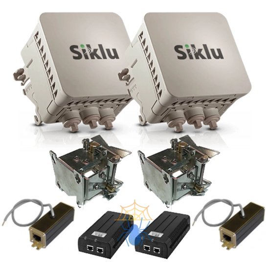 РРЛ Siklu EH-600TL производительность до 1 гбит/с, дистанция до 500 метров (комплект) фото