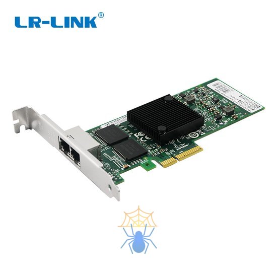 Сетевая карта LR-Link 2 порта 10/100/1000 Base-T на чипе Intel Intel 82576, LREC9722PT, low profile full height фото