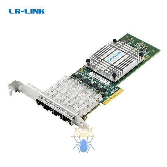 Сетевой адаптер PCIE 4X10G LRES2028PF-4SFP LR-LINK фото