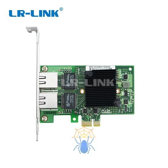 Сетевой адаптер PCIE 1GB DUAL PORT LREC9222HT LR-LINK фото 3