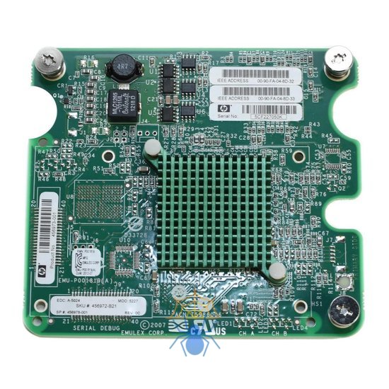 Сетевой mezzanine адаптер LPe1205 8Gb Fibre Channel HBA для HP c-Class блейд-серверов фото