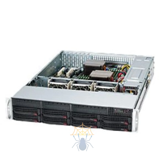 Сервер Supermicro SC825TQ-R740LPB(X9DR3-LN4F+), 2 процессора Intel Xeon 8C E5-2670 2.60GHz, 64GB DRAM фото
