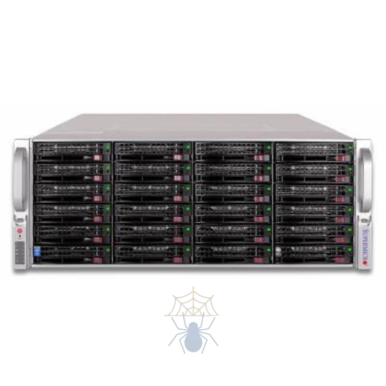 Сервер Supermicro 847E16-R1K28LPB(X9DRI-LN4F+), 2 процессора Intel 8C E5-2660 2.20GHz, 64GB DRAM фото