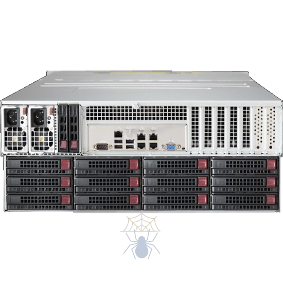 Сервер Supermicro 6047R-E1R72L2K(X9DRD-7LN4F), 2 процессора Intel Xeon 8C E5-2650v2 2.60GHz, 64GB DRAM фото 2