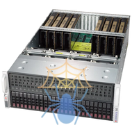 Серверная платформа Supermicro SuperServer 4U 4029GP-TRT noCPU(2)Scalable/TDP 70-205W/ no DIMM(24)/ SATARAID HDD(24)SFF/ 2x10GbE/ support up to 8 double width GPU/ 4x2000W фото 4