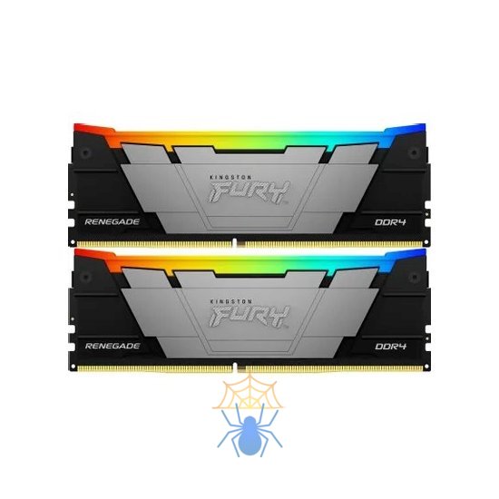 Память DDR4 2x8GB 3600MHz Kingston KF436C16RB2AK2/16 Fury Renegade RGB RTL Gaming PC4-28800 CL16 DIMM 288-pin 1.35В kit dual rank с радиатором Ret фото