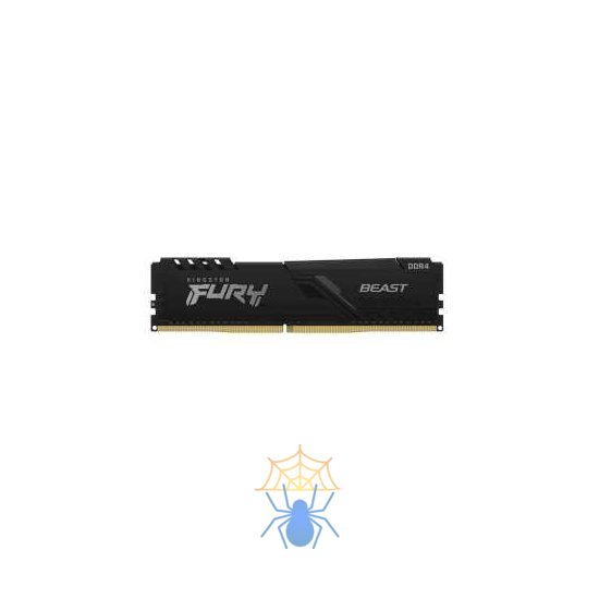 Модуль памяти KINGSTON Fury Beast Gaming DDR4 Общий объём памяти 16Гб Module capacity 16Гб Количество 1 3200 МГц Множитель частоты шины 16 1.35 В черный KF432C16BB/16 фото