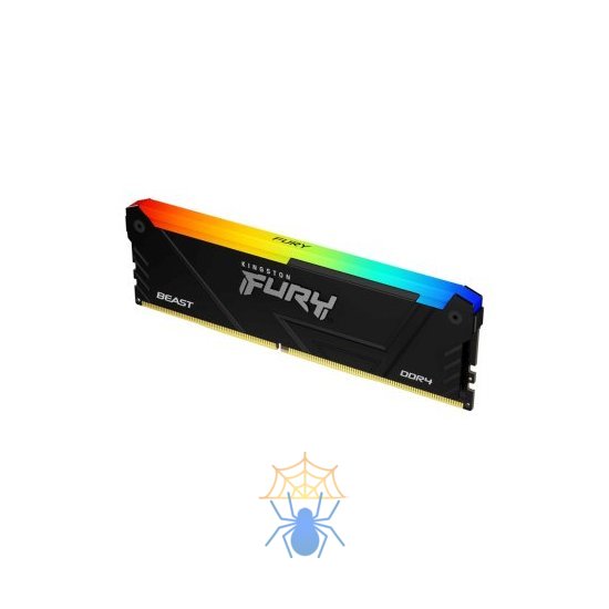 Память DDR4 16GB 2666MHz Kingston KF426C16BB2A/16 Fury Beast RGB RTL Gaming PC4-21300 CL16 DIMM 288-pin 1.2В dual rank с радиатором Ret фото 2