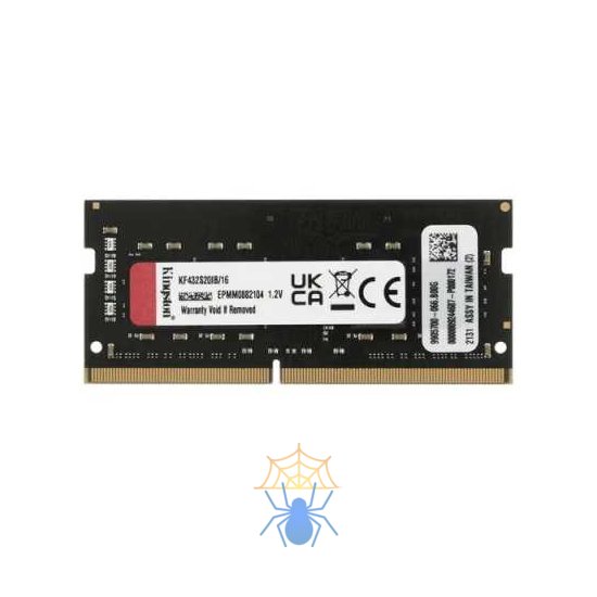 Модуль памяти для ноутбука SODIMM 16GB PC25600 DDR4 SO KF432S20IB/16 KINGSTON фото 2