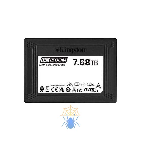 Накопитель SSD Kingston PCIe 3.0 x4 7.68TB SEDC1500M/7680G DC1500M 2.5" 1.6 DWPD фото
