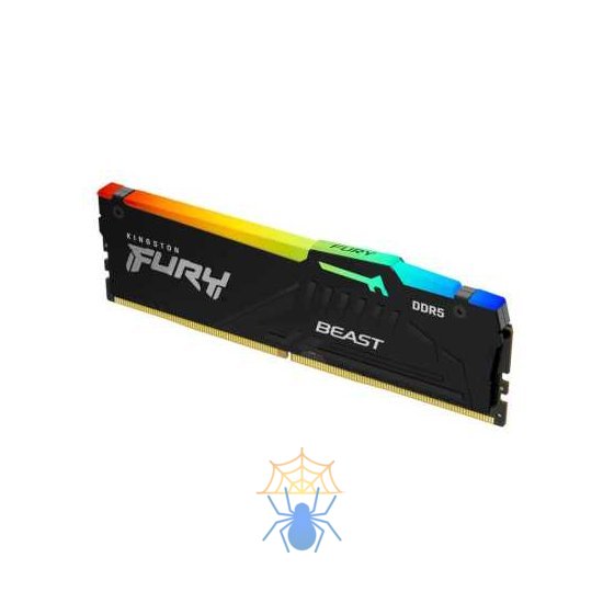 Модуль памяти Kingston KF548C38BBA-16 FURY Beast RGB 16GB (1x16GB), DDR5-4800, CL38 DIMM, 2Gx8 фото 2