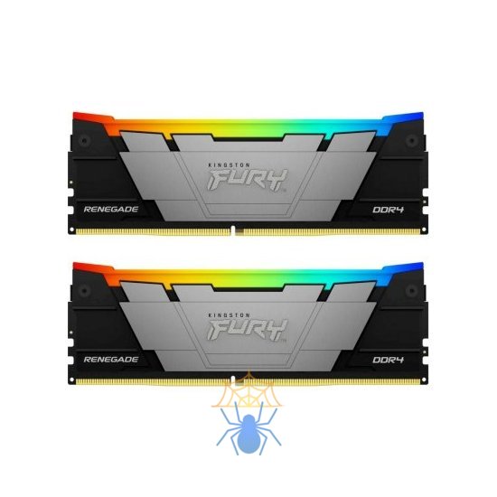 Память DDR4 2x16GB 3200MHz Kingston KF432C16RB12AK2/32 Fury Renegade RGB RTL Gaming PC4-25600 CL16 DIMM 288-pin 1.35В dual rank с радиатором Ret фото