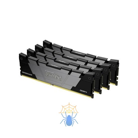 Память DDR4 4x16GB 3200MHz Kingston KF432C16RB12K4/64 Fury Renegade Black RTL Gaming PC4-25600 CL16 DIMM 288-pin 1.35В dual rank с радиатором Ret фото 3
