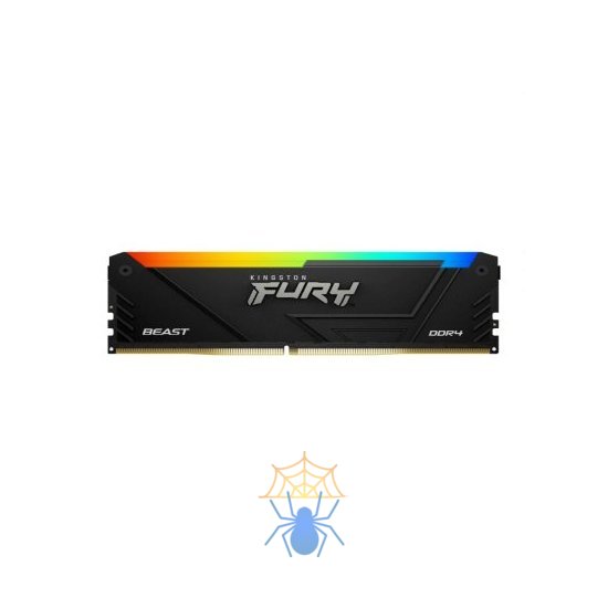 Память DDR4 8GB 3733MHz Kingston KF437C19BB2A/8 Fury Beast RGB RTL Gaming PC4-29900 CL19 DIMM 288-pin 1.35В single rank с радиатором Ret фото