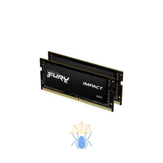 Модуль памяти Kingston KF432S20IBK2/16 FURY Impact 16GB Kit (2x8GB), DDR4-3200, CL20 SODIMM, 1Gx8 фото