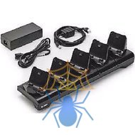 5-slot printer docking cradle; ZQ300 Series; includes power supply and EU power cord фото