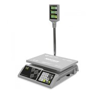 Торговые настольные весы Mertech M-ER 326 ACP-15.2 "Slim" LCD Белые 3044