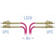 Патчкорд оптический LC/UPC-LC/UPC MM (OM4) Duplex 6 метров SNR SNR-PC-LC/UPC-MM4-DPX-6m