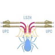 Патчкорд оптический LC/UPC-LC/UPC MM (OM4) Duplex 6 метров фото
