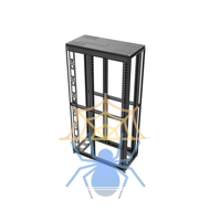 Шкаф для ИТ-оборудования 48U, 600х1200, передняя задняя двери двухстворчатые фото 4