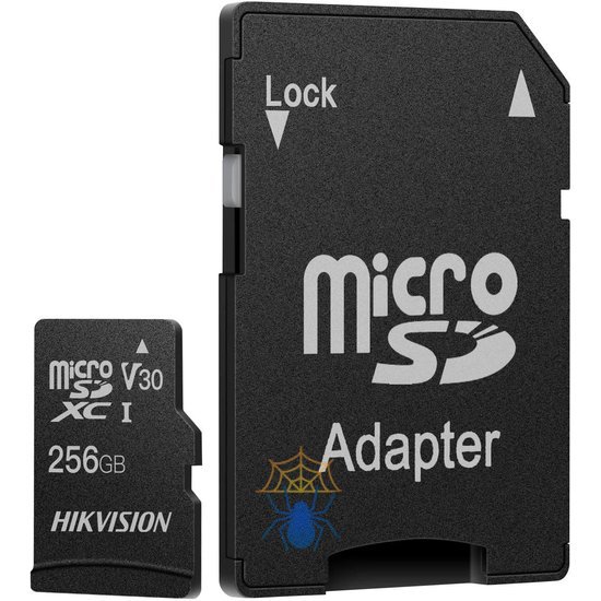 Флеш карта microSDXC 256GB Hikvision HS-TF-C1(STD)/256G/Adapter C1 V30 + adapter фото