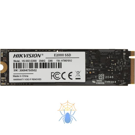 Накопитель SSD Hikvision PCIe 3.0 x4 2TB HS-SSD-E2000/2048G HS-SSD-E2000/2048G Hiksemi E2000 M.2 2280 фото