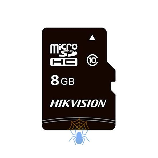 Флеш карта microSDHC 8GB Hikvision HS-TF-C1(STD)/8G/Adapter C1 + adapter фото