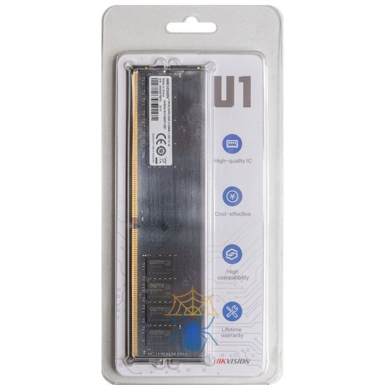 Память DDR4 16Gb 3200MHz Hikvision HKED4161CAB2F1ZB1/16G RTL PC4-25600 CL18 DIMM 288-pin 1.35В Ret фото 3