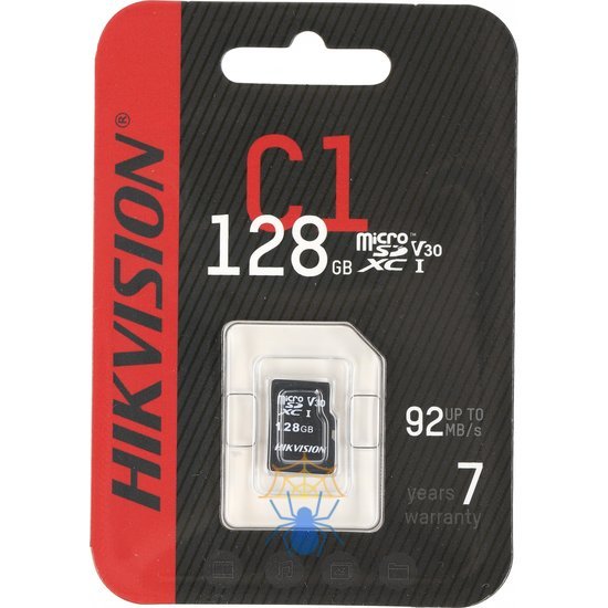 Флеш карта microSDXC 128GB Hikvision HS-TF-C1(STD)/128G/ZAZ01X00/OD C1 V30 w/o adapter фото 2