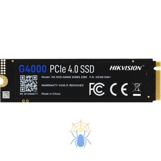 Накопитель SSD Hikvision PCIe 4.0 x4 2TB HS-SSD-G4000/2048G G4000 M.2 2280 фото 2