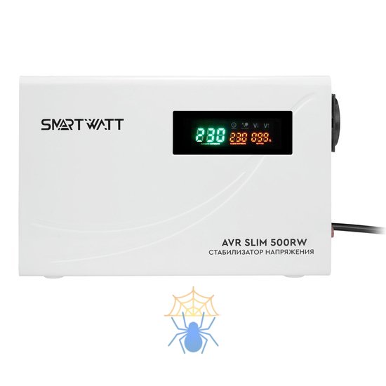 Стабилизатор напряжения Smartwatt AVR Slim 500RW 500ВА белый фото