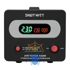 Стабилизатор напряжения Smartwatt AVR Tower 500RF 500ВА черный фото