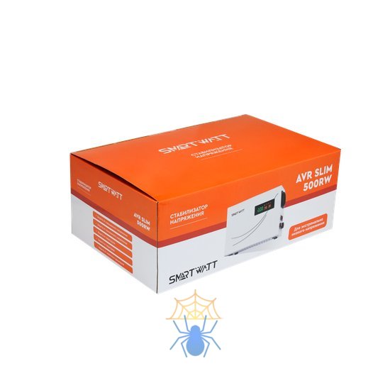 Стабилизатор напряжения Smartwatt AVR Slim 500RW 500ВА белый фото 6