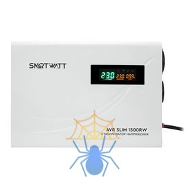 Стабилизатор напряжения Smartwatt AVR Slim 1500RW 1500ВА белый фото