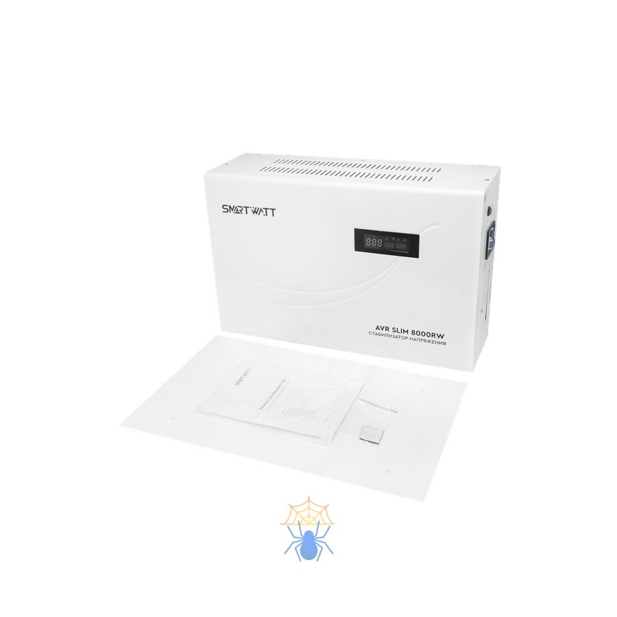 Стабилизатор напряжения Smartwatt AVR Slim 8000RW 8000ВА белый фото 2