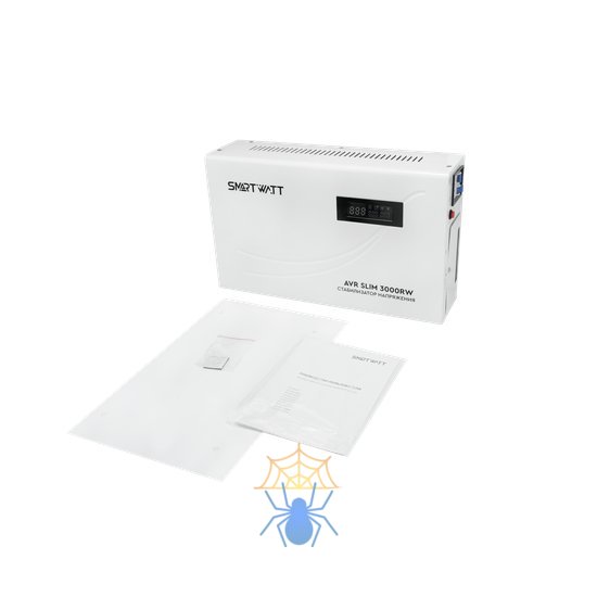 Стабилизатор напряжения Smartwatt AVR Slim 3000RW 3000ВА белый фото 2