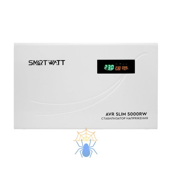 Стабилизатор напряжения Smartwatt AVR Slim 5000RW 5000ВА белый фото