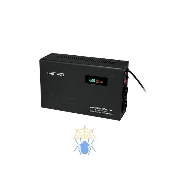 Стабилизатор напряжения Smartwatt AVR Triac 2000TW 2000ВА черный фото 2