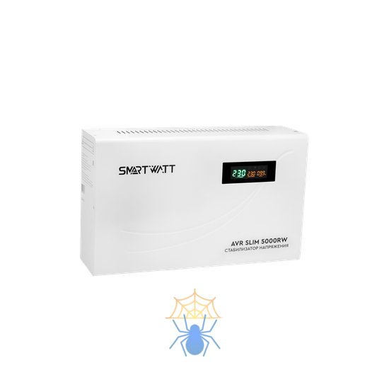 Стабилизатор напряжения Smartwatt AVR Slim 5000RW 5000ВА белый фото 4