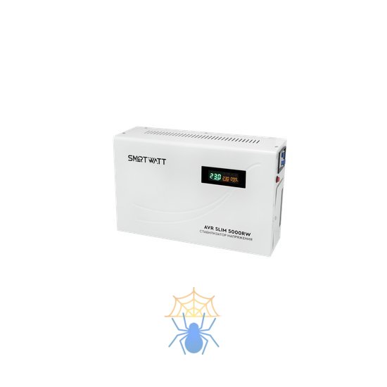 Стабилизатор напряжения Smartwatt AVR Slim 5000RW 5000ВА белый фото 3