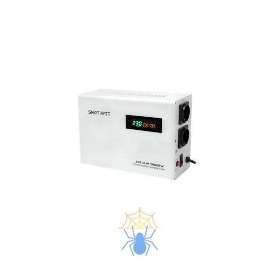 Стабилизатор напряжения Smartwatt AVR Slim 2000RW 2000ВА белый фото 3