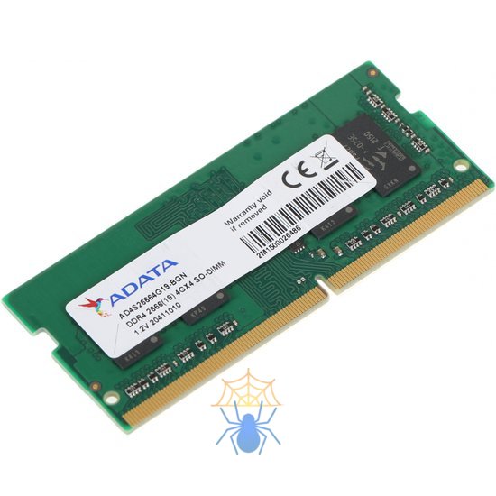 Память DDR4 4Gb 2666MHz A-Data AD4S26664G19-BGN OEM PC4-21300 CL19 SO-DIMM 260-pin 1.2В single rank OEM фото 2