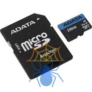 Карта памяти MICRO SDXC 256GB W/AD. AUSDX256GUICL10A1-RA1 ADATA фото