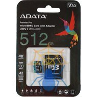 Карта памяти MICRO SDXC 512GB W/AD. AUSDX512GUI3V30SA2-RA1 ADATA фото 4