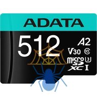 Карта памяти MICRO SDXC 512GB W/AD. AUSDX512GUI3V30SA2-RA1 ADATA фото 2